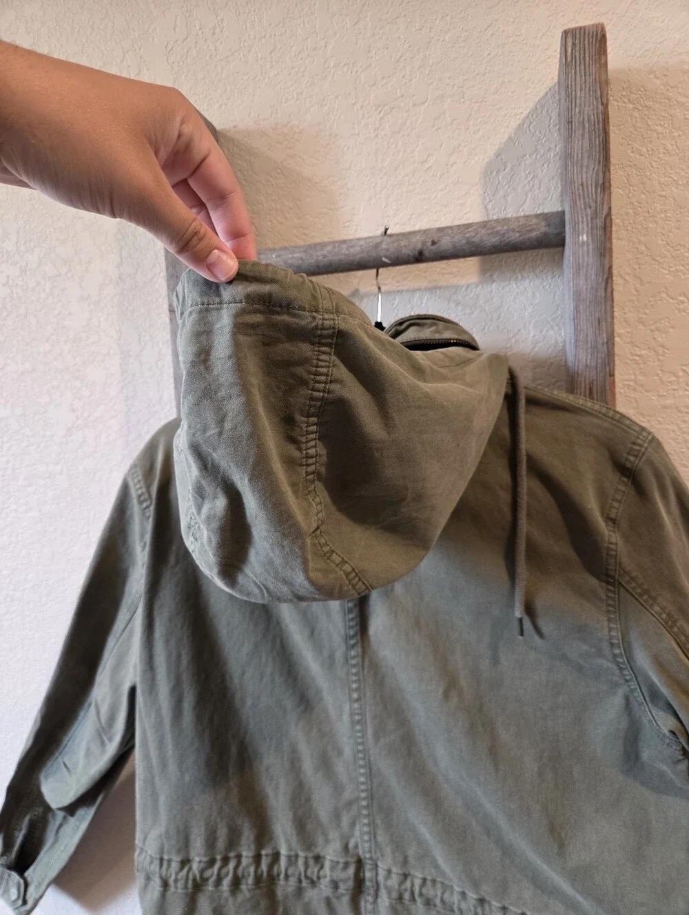 Old Navy Women's Olive Green Military-Style Jacket - Size Small